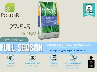 ICL Full Season Hosszú hatástartamú gyepfenntartó 15 kg